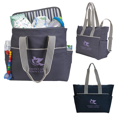 ATCHISON Stripe Diaper Tote-Pack