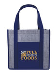 GoodValue Laminated Heathered Non-Woven Grocery Tote