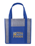 GoodValue Laminated Heathered Non-Woven Grocery Tote