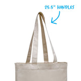 V Natural Organic Gusseted Tote