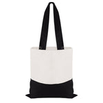 Cotton Colored Accent Flat Tote