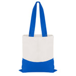 Cotton Colored Accent Flat Tote