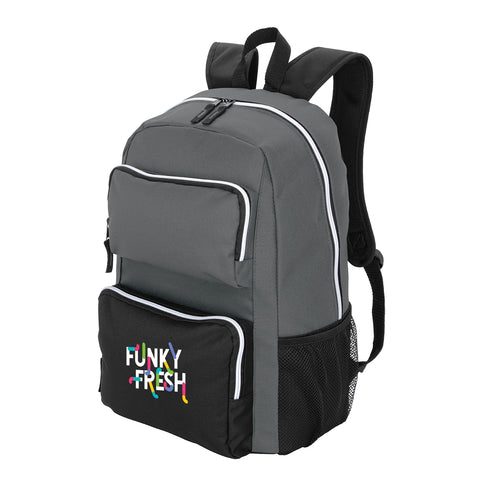 RPET Double-Pocket Computer Backpack