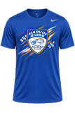 Marvin Ridge Rugby Club Maverick Afterburner royal blue Nike Team rLegend T-shirt, front