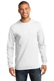 Port & Company Long Sleeve Essential Tee. PC61LS - White