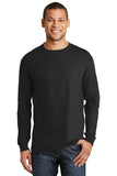 Hanes Beefy-T -  100% Cotton Long Sleeve T-Shirt.  5186 - Image 2