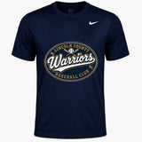 Lincoln County Warriors Nike Team rLegend Tee Vintage Baseball Club screen print placement mockup