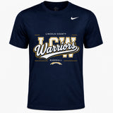 Lincoln County Warriors Nike Team rLegend Tee Modern LCW screen print placement mockup