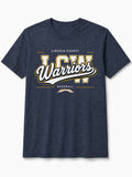 Lincoln County Warriors Tri-Blend T-Shirt Modern LCW screen print placement mockup