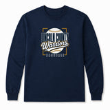 Lincoln County Warriors Long Sleeve Core Cotton Tee Modern Streetwear screen print placement mockup