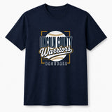 Lincoln County Warriors 50/50 T-Shirt Modern Streetwear screen print placement mockup