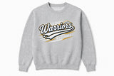 Lincoln County Warriors Core Fleece Crewneck Sweatshirt Modern Speed Stripe screen print placement mockup