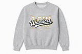 Lincoln County Warriors Core Fleece Crewneck Sweatshirt Modern LCW screen print placement mockup