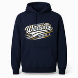 Lincoln County Warriors Essential Fleece Pullover Hoodie Modern Speed Stripe screen print placement mockup