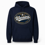 Lincoln County Warriors Essential Fleece Pullover Hoodie Vintage Baseball Club screen print placement mockup
