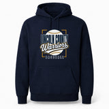 Lincoln County Warriors Essential Fleece Pullover Hoodie Modern Streetwear screen print placement mockup
