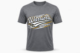 Lincoln County Warriors Performance T-Shirt Modern Speed Stripe screen print placement mockup