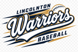 Lincolnton Warriors Modern Speed Stripe design