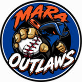 Mara Outlaws circular mascot sticker