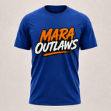 Mara Outlaws Tri-Blend Tee with selectable text mark logo