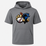 Mara Outlaws grey short-sleeve hooded pullover
