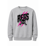 Regulators Baseball Pink Fall 2026 Crewneck Sweatshirt in Athletic Heather Grey