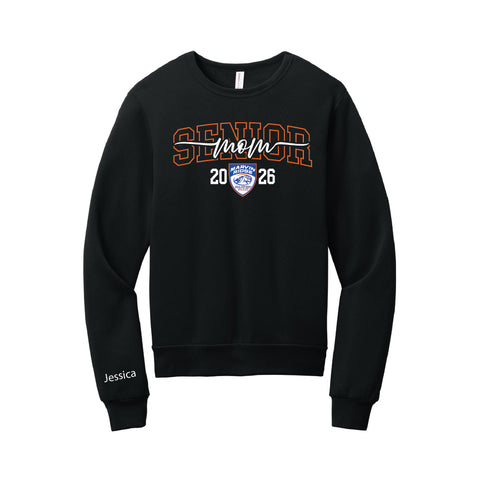 Marvin Ridge Rugby Club Spiritwear - Senior Mom Sponge Fleece Crewneck (BC3911)