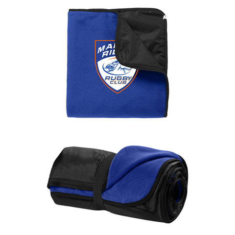 Marvin Ridge Rugby Club - Fleece & Poly Travel Blanket