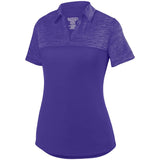 Ladies Shadow Tonal Heather Polo