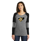 FIVE STAR- New Era® Ladies Tri-Blend Performance Baseball Tee