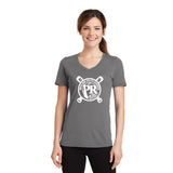 PRAA Baseball - Ladies Performance Blend V-Neck Tee