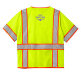 Eagle Engineering - CornerStone® ANSI 107 Class 3 Surveyor Mesh Zippered Two-Tone Short Sleeve Vest