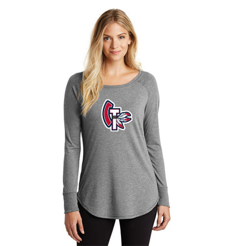 Carolina Tribe -  District ® Women’s Perfect Tri ® Long Sleeve Tunic Tee