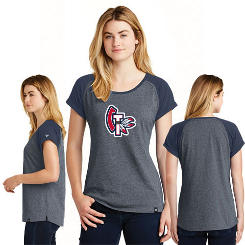 Carolina Tribe - New Era® Ladies Heritage Blend Varsity Tee