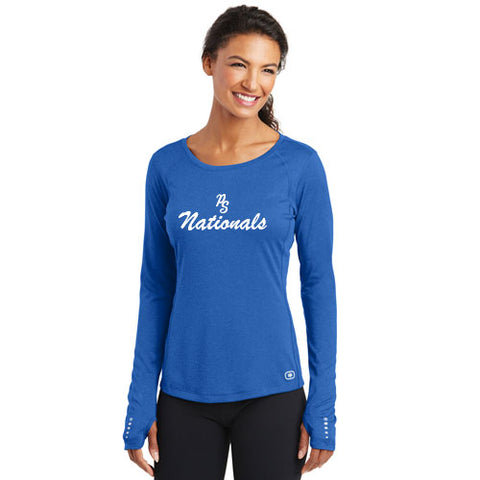 Nationals - OGIO® ENDURANCE Ladies Long Sleeve Pulse Crew – BRANDED SPORTS  APPAREL