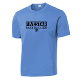 Fivestar - Performance T-shirt (100% Poly) - Carolina Blue