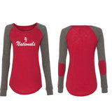 Nationals - Boxercraft - Women’s Preppy Patch Slub Long Sleeve T-Shirt